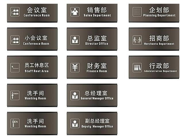 科室标牌制作